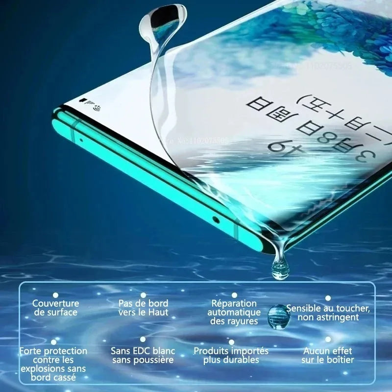 4Pcs HD Full Cover Hydrogel Film for Samsung Galaxy S23/S24/S25 Ultra S24FE Screen Protection Film S20Plus S22/S21Ultra No-Glass AE Tidesmit