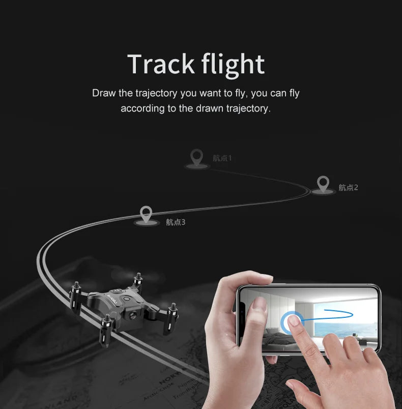 Mini 8K Camera Drone - Foldable FPV Quadcopter with GPS Stability Tidesmit
