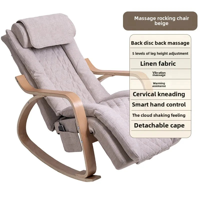 Massage Rocking Chair with Heat Therapy and Electric Reclining - Tidesmit Massage Chairs basic brand Tidesmit