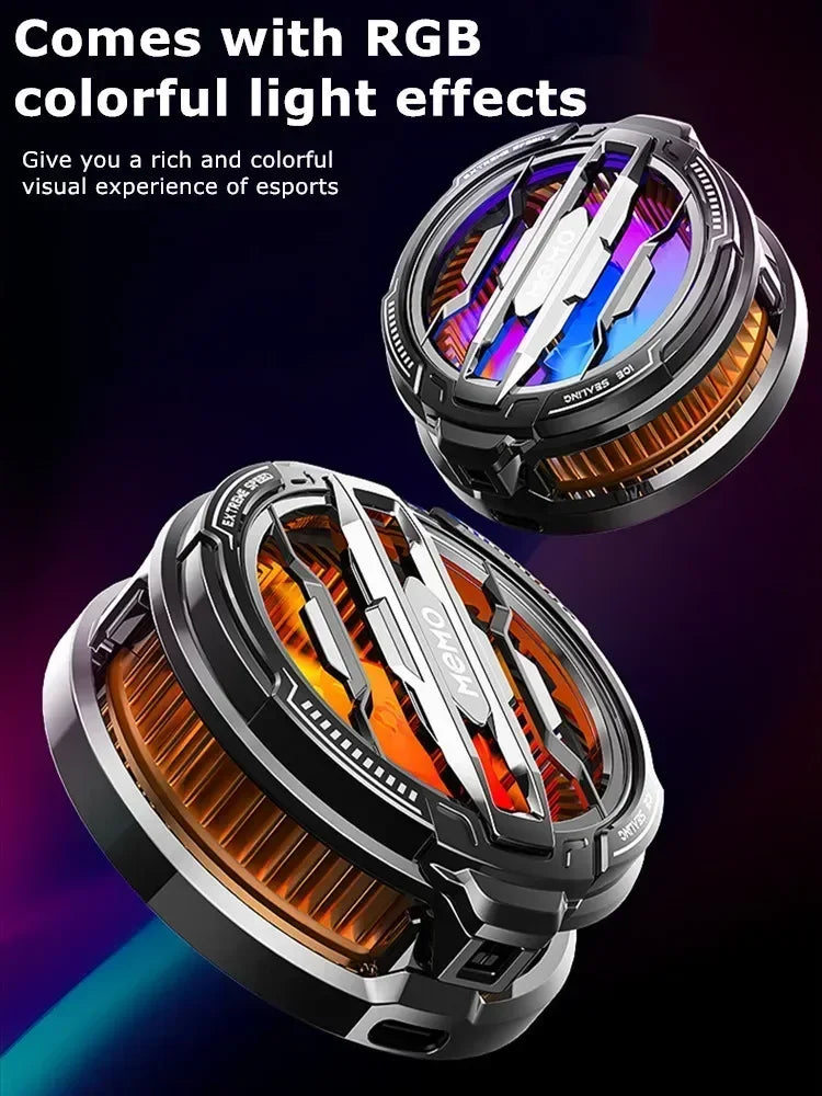 MEMO CX07 Mobile Phone Cooler Magnetic Cooling Fan Case Radiator For PUBG Gaming Back Clip Cool Heat Sink For Smartphones