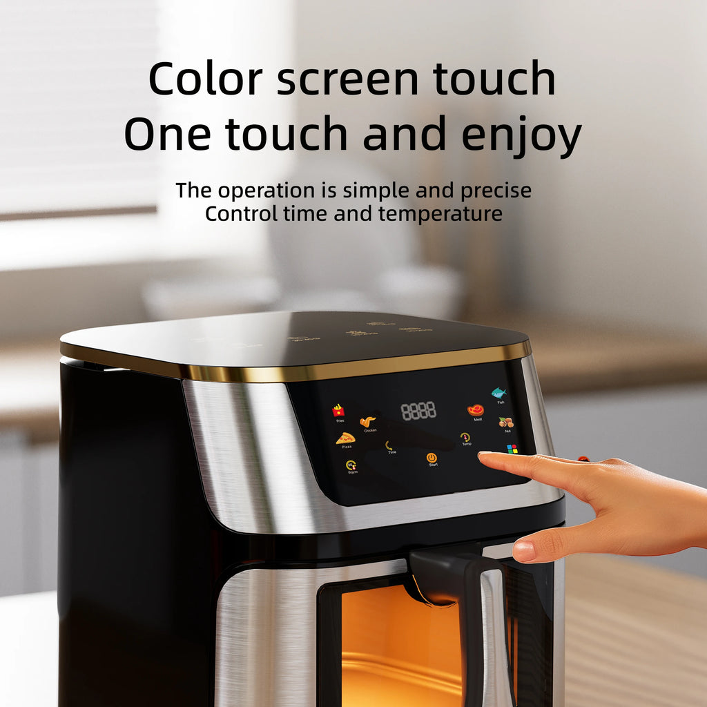 Best Selling Air Fryer 10L with Easy-View Window, Touch Controls, Nonstick, Low Fat Healthy Oil Free Frying