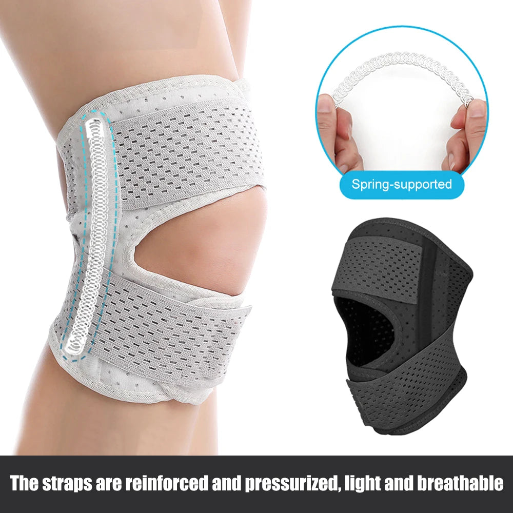 Knee Brace with Side Stabilizers Relieve Meniscus Tear Knee Pain ACL MCL Arthritis,Joint Pain,Breathable Adjustable Knee Support