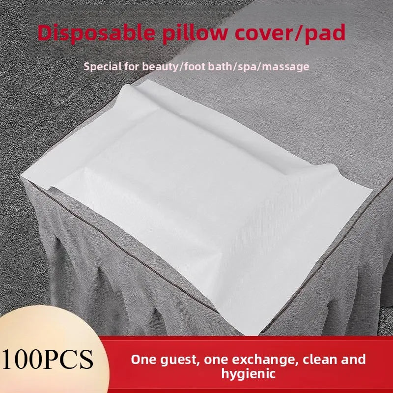 10/30/50/100pcs Disposable Face Cradle Cover Nonwoven Pillow Paper Waterproof Massage Spa Table for Disposable Beauty Headrest C