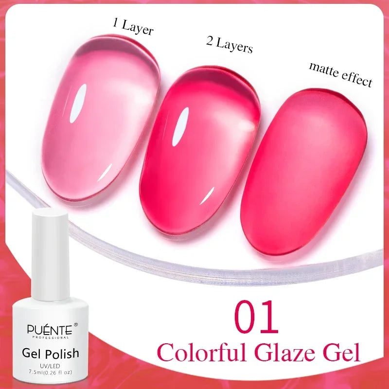 3D Sculpture Gel Nail Polish 15ml - Professional Soak Off Formula Permanent Makeup Machines Colorful Glaze 01 Tidesmit
