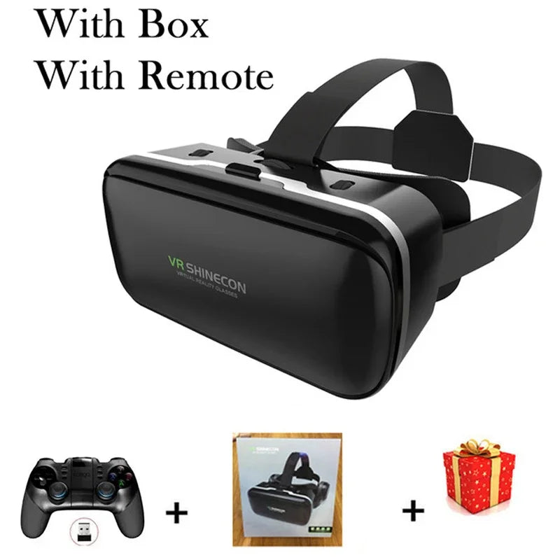 VR Headset for Smartphone - Adjustable 3D Goggles by Tidesmit With Remote C Tidesmit