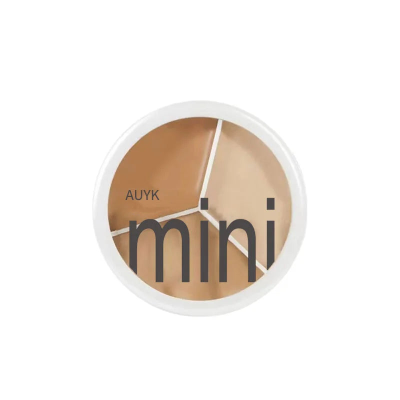 Tidesmit creamy triple shade concealer palette and brush set for flawless blemish and dark circle coverage