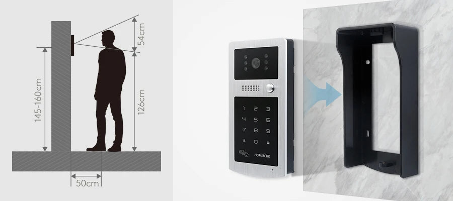 HOMSECUR IDS-S Outdoor Camera Doorbell Camera  XC004-S For Video Door Phone Intercom System