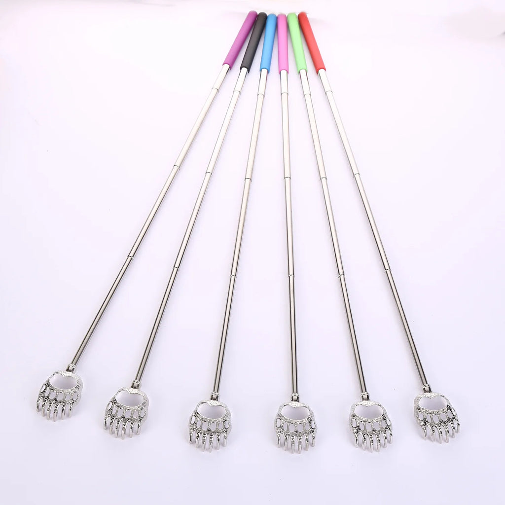 Telescopic Back Scratcher Stainless Steel Retractable Massager Back Massage Instrument Tidesmit