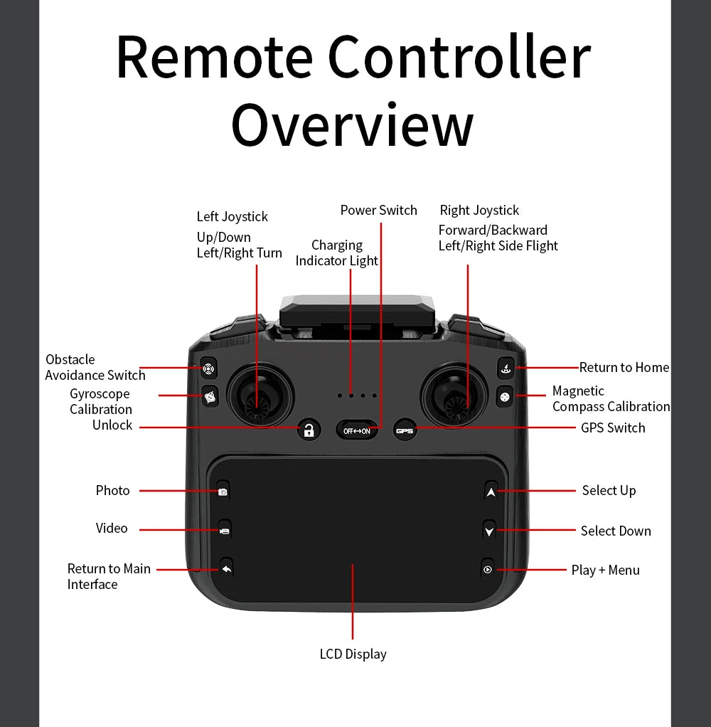 4K Camera Drone with 3-Axis Gimbal and Obstacle Avoidance - X40 PRO Tidesmit