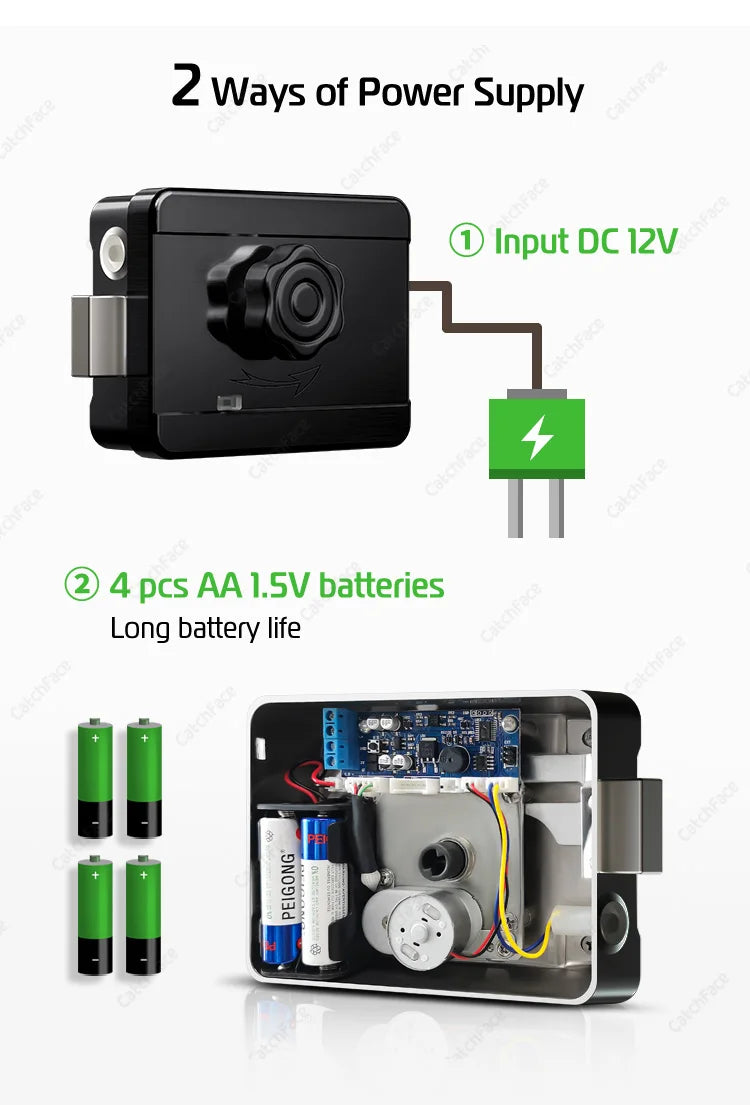 New Fingerprint Electric Rim Lock TTLock App Outdoor Lock Remote Control Power Saving Heat-Resistant Smart Door Lock Code Key