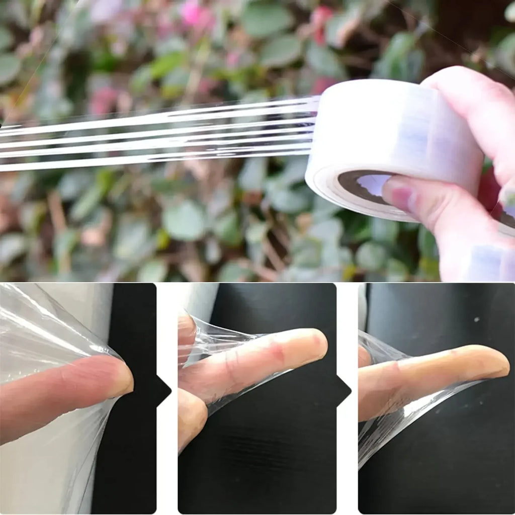1/3roll PE Flexible Grafting Tape Film Self-adhesive Garden Tree Roll Tape To Graft Trees Plants Graft Stretchable 4cm Width