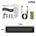 Programmable Car LED Matrix Panel | Flexible DIY Display Sign - Tidesmit 16x64 LEDs 9x37 CM Tidesmit