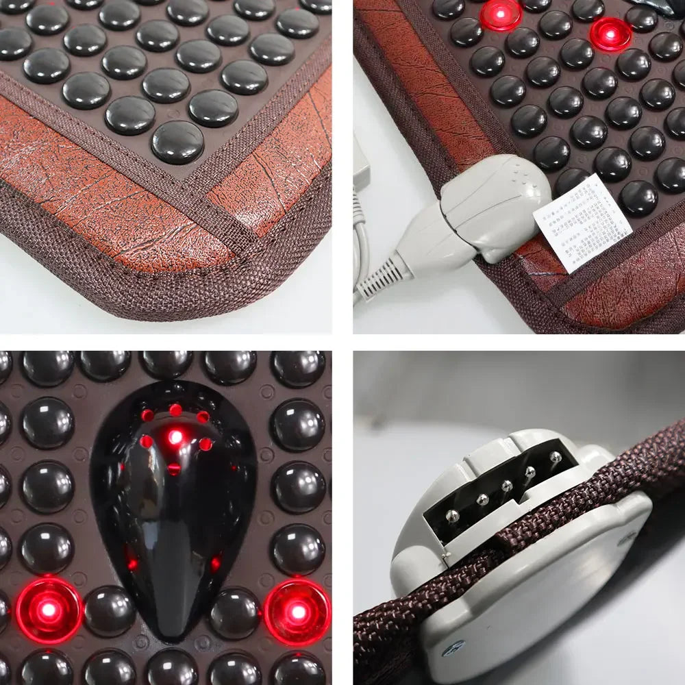 Infrared Jade Massage Cushion | Heated Tourmaline Deep Tissue Support Massage Cushion Tidesmit