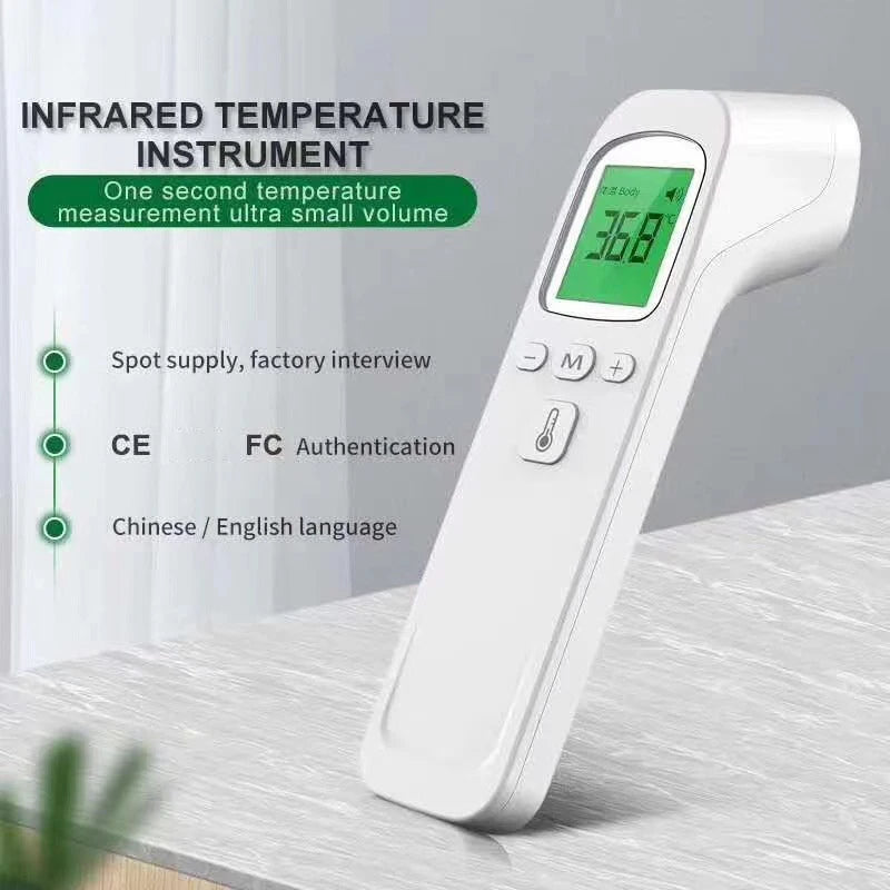 Medcial Forehead Thermometer Fingertip Pulse Oximeter Monitor Blood Oxygen Saturation Meter Pulse Oximeter USB Rechargeale
