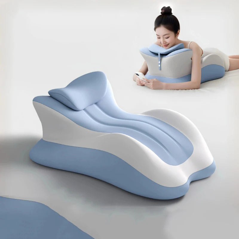 Memory Foam Ergonomic Pillow for Neck Support and Muscle Relief Massage Cushion Tidesmit