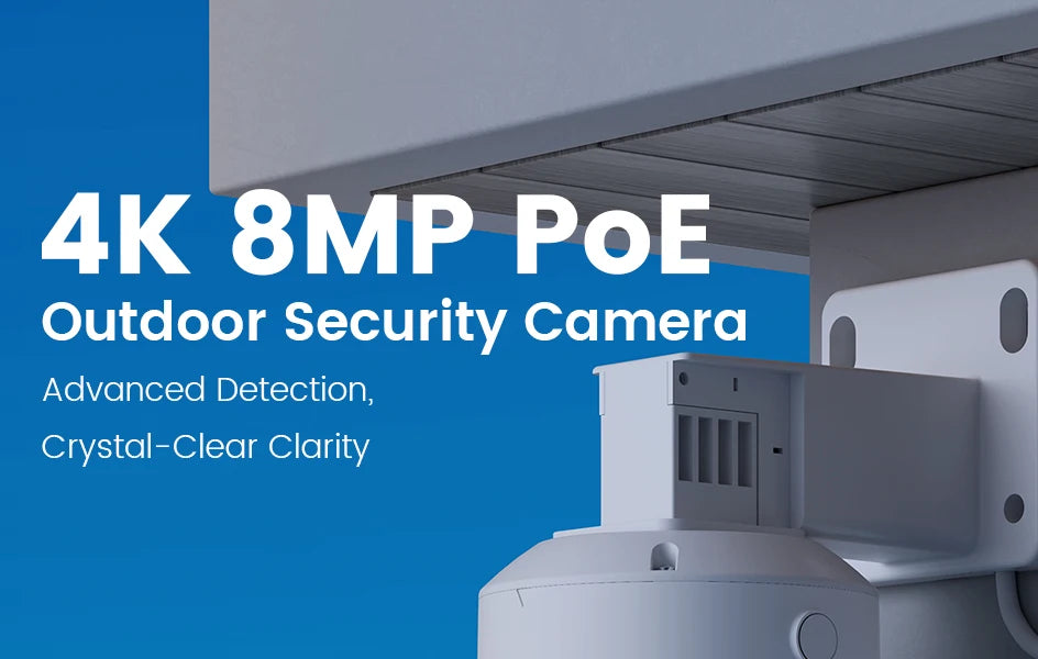 ZOSI 8MP 5MP PoE Outdoor IP Security Camera AI Detection Starlight Color Night Vision 4K 3K HD PTZ Video Surveillance Cam CCTV