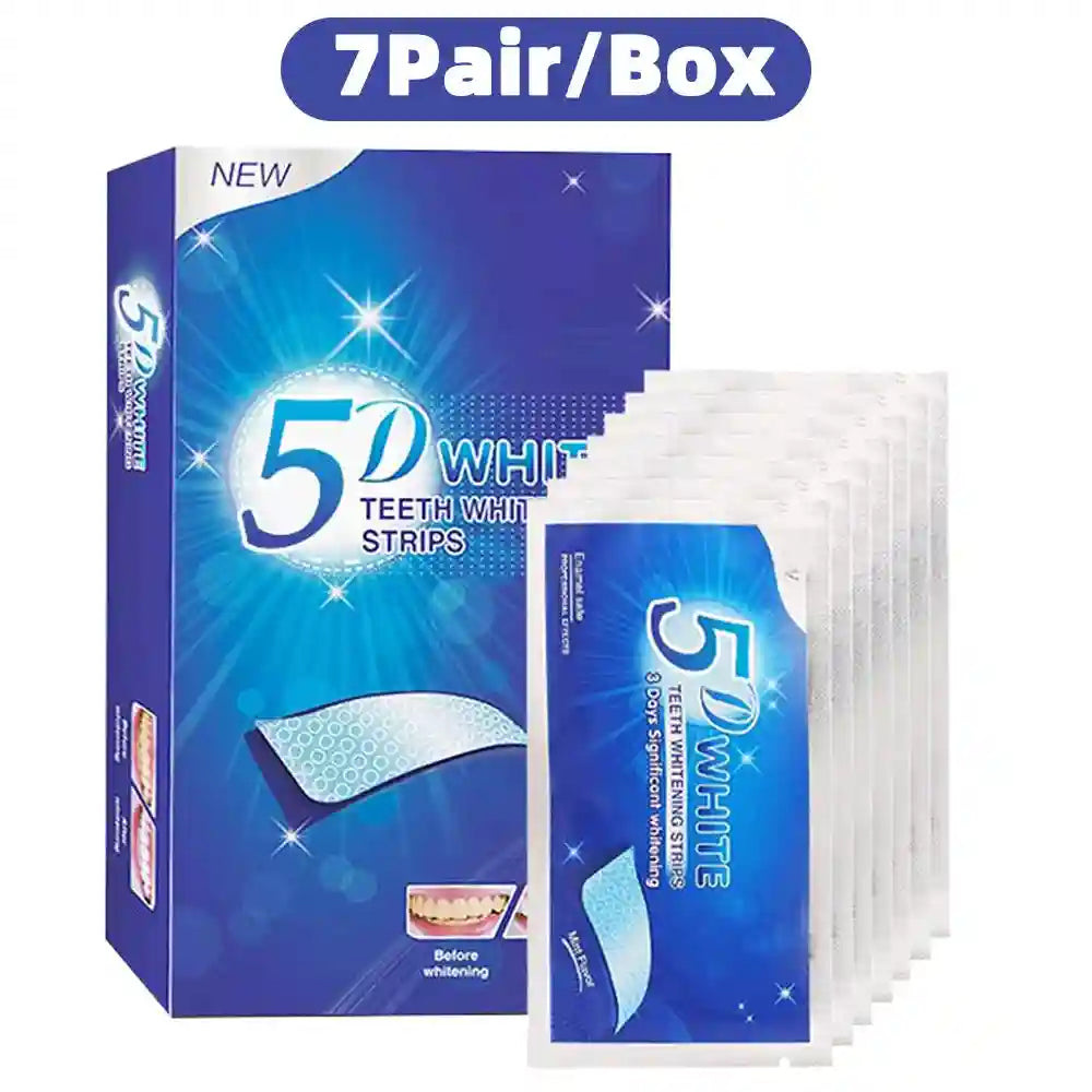 Teeth Whitening Strips for Coffee Stains - Effective Professional Grade Permanent Makeup Machines 7 Pair Tidesmit