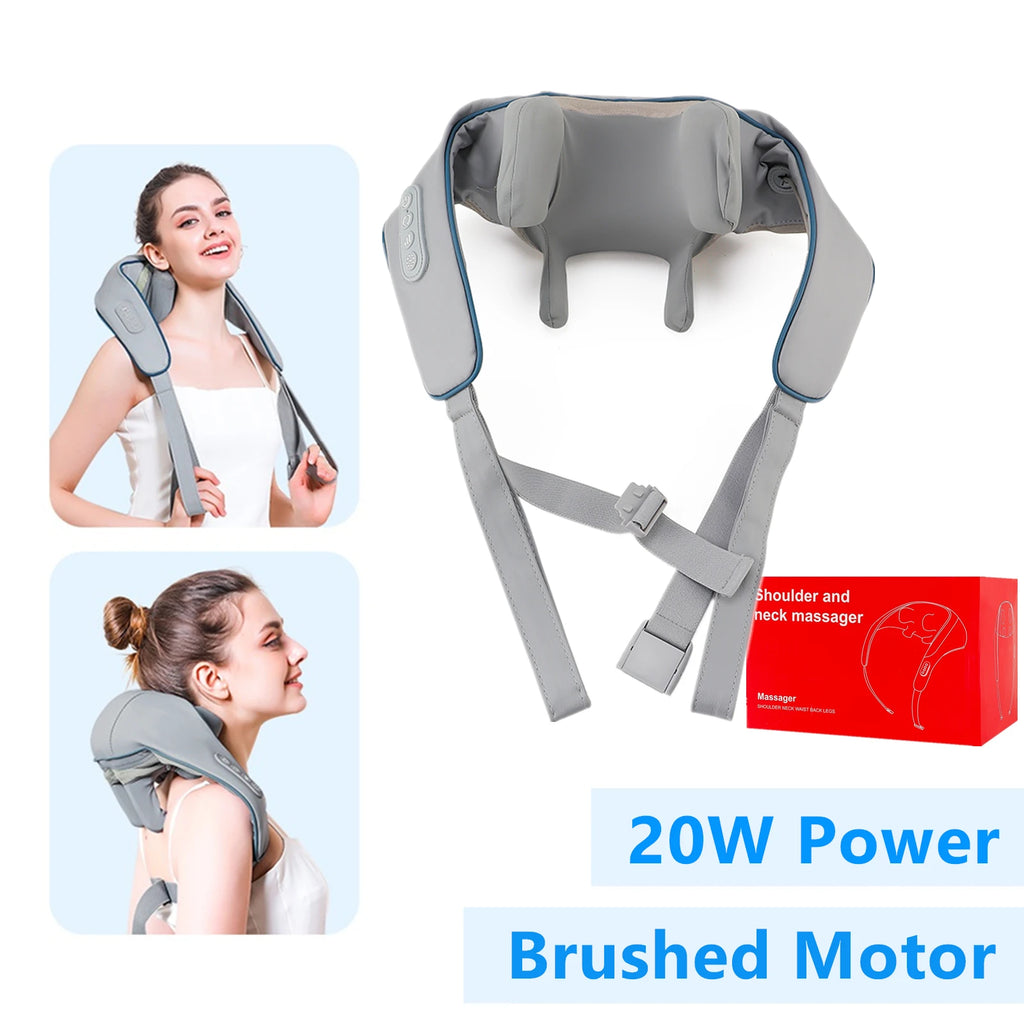 Back Massager Shawl with Heat - Rechargeable Deep Tissue Relief Device Back Massage Instrument Tidesmit