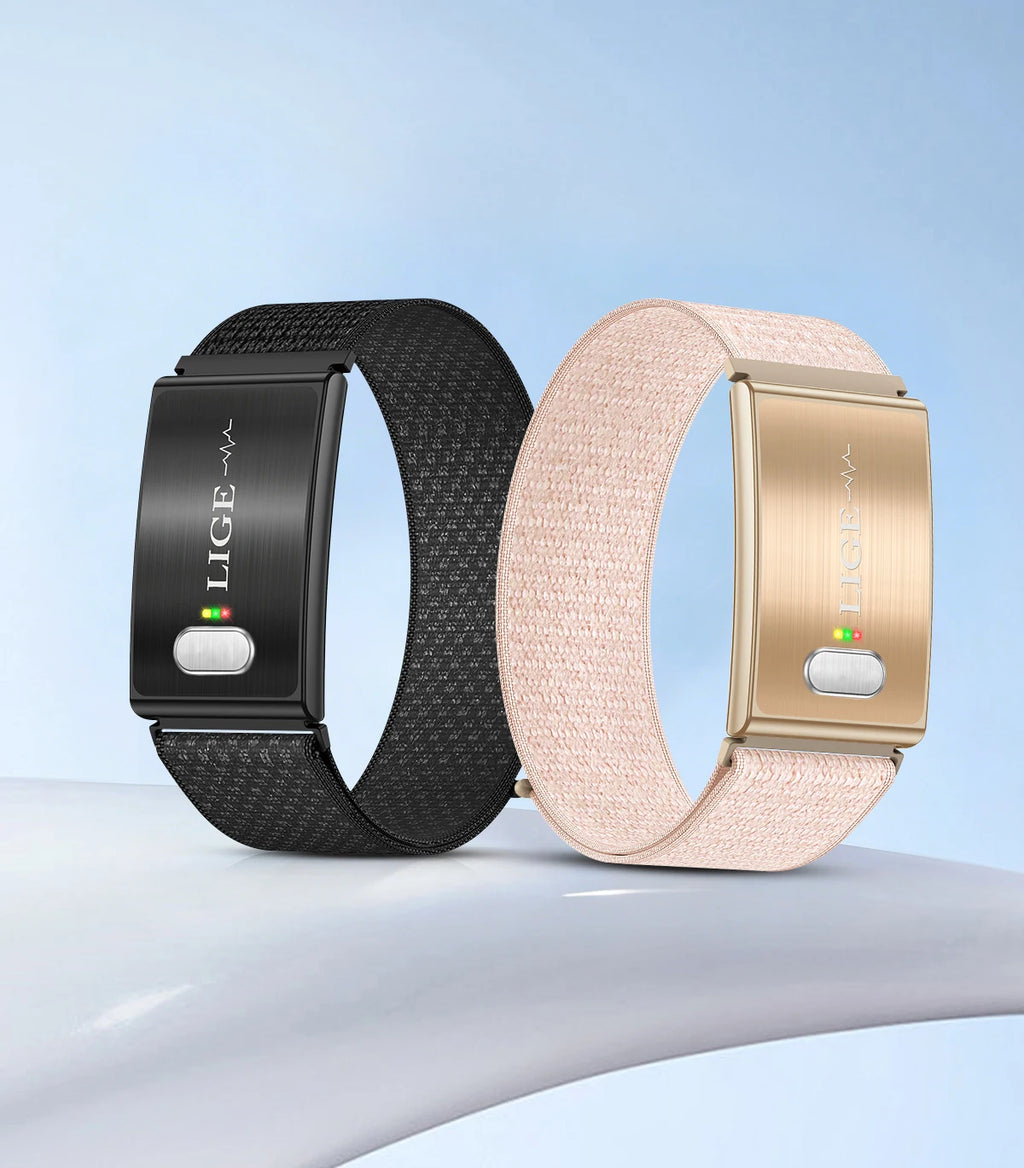 LIGE New ECG+PPG Smart Bracelet Heart Rate Health Monitoring Thermometer HPV Test Reports Waterproof Sports Tracker Smart Watch
