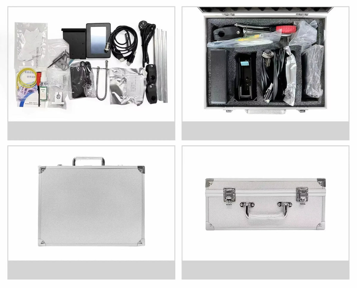 Packaging case with electric inkjet coding machine accessories and components