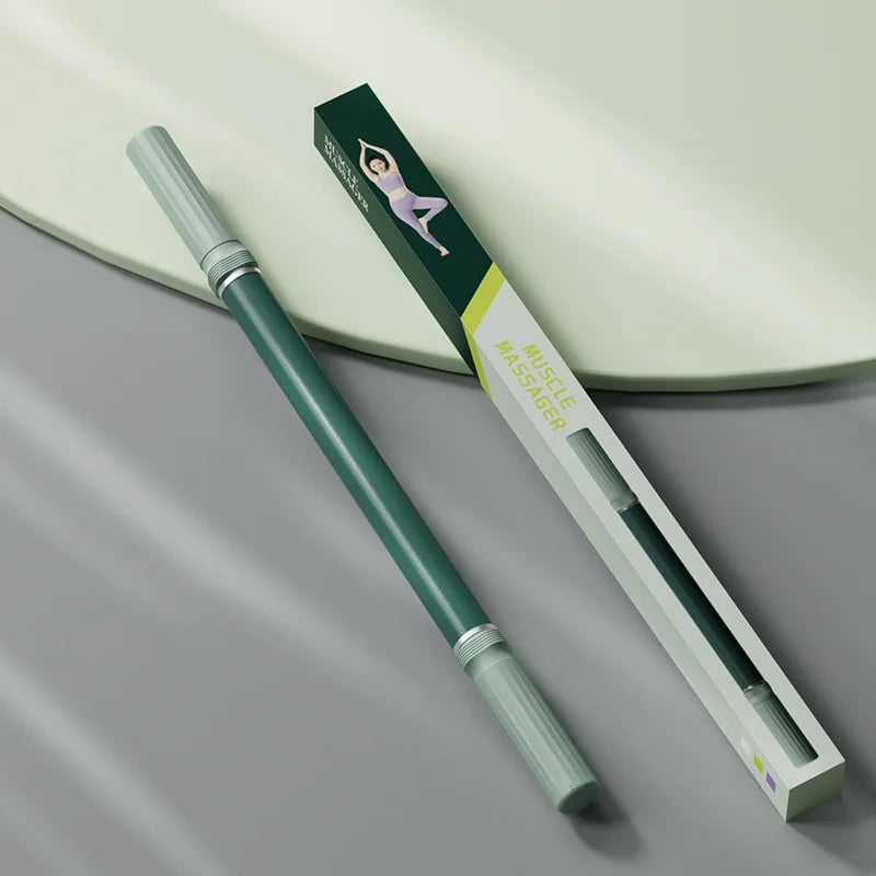 Fascia Massage Roller Stick for Deep Muscle Relief - Green/Purple Fascia Gun Green Tidesmit