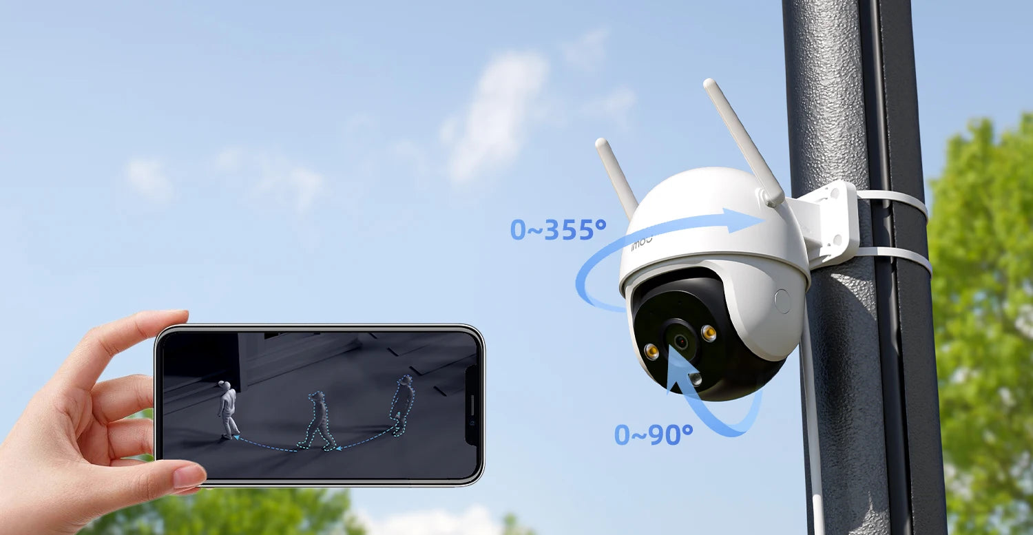 IMOU Cruiser SE+ Series Outdoor Wi-Fi Camera IP66 Weatherproof Camera 8X Digital Zoom Night Vision AI Human Detection Camera