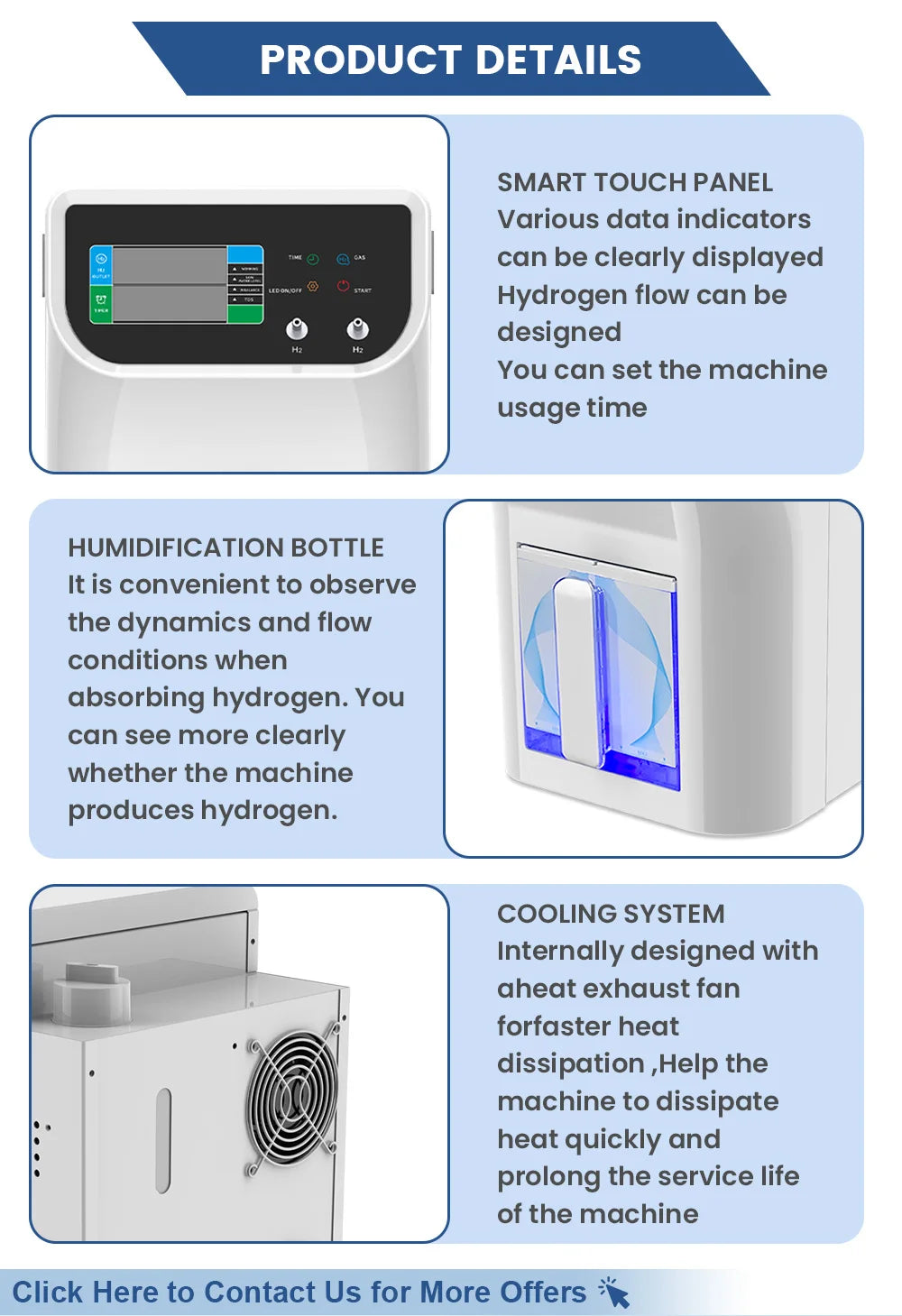 Hydrogen Inhaler Machine 600-3000ML Generador De Hidrogeno Hydrogen Water Generator for Boosting Immunity Hydrogen Inhalation