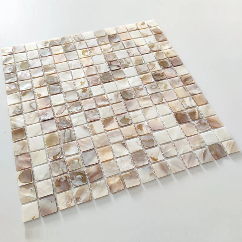 Pearl Shell Mosaic Peel And Stick Tiles Natural Self Adhesive Backsplash For Kitchen Bathroom Balcony Living Room For Couples