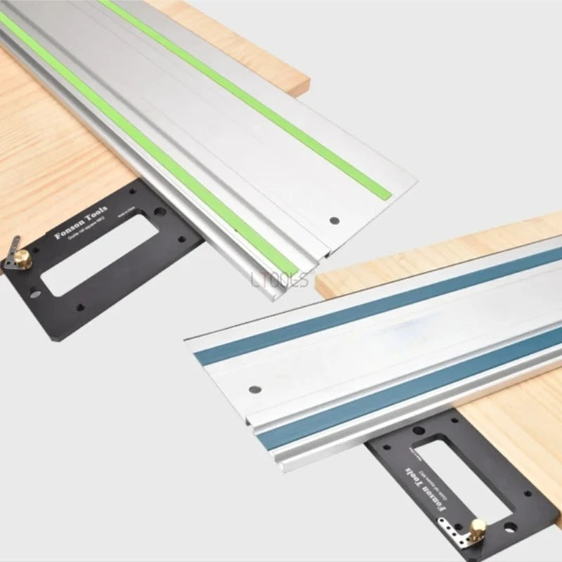 Woodworking Track Saw Square Guide Rail Clamp Right Angle Positioning Plate Aluminum Alloy Guide Rail Right Angle Guiding Ruler