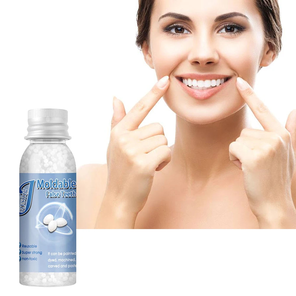 Tidesmit resin false teeth kit for temporary filling and dental gum restoration for professional oral care.