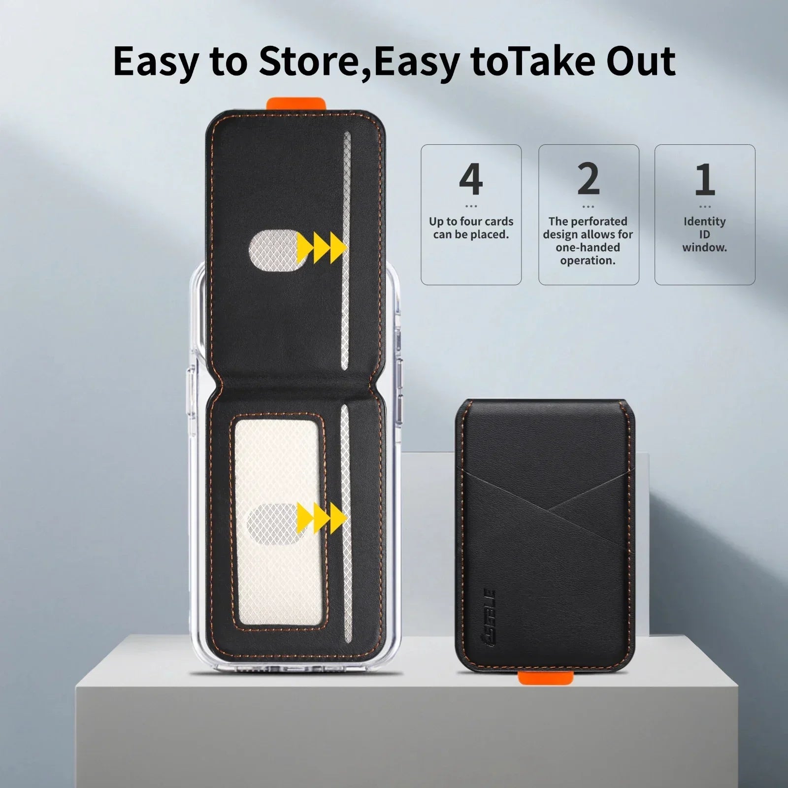 Magnetic Card Holder for iPhone: Slim RFID MagSafe Wallet & Card Case Tidesmit