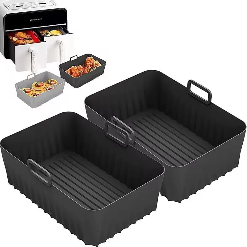 Air Fryer Accessories Set for  Ninja Foodi Max Dual Zone Air Fryer AF400EU/AF300EU/AF451EU  With Silicone Air Fryer Mold Baking