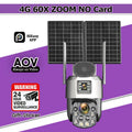AOV 24/7 Recording Solar Cameras 60X Optical Zoom Dual Lens Surveillance 4G/eSIM Outdoor AI Human Tracking Security PTZ Camera