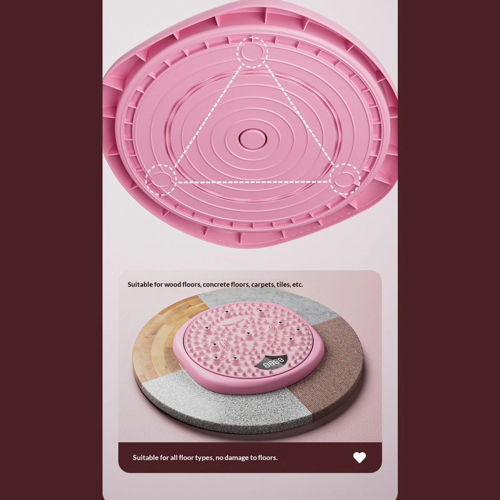 Waist Twisting Disc with Magnetic Foot Massage - Tidesmit Body Shaping Body Shaping Massage Equipment Tidesmit