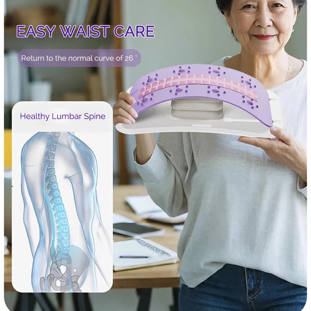 Back Massager With Airbag Lumbar Support Stretcher | Portable Electric Tool Back Massage Instrument Tidesmit