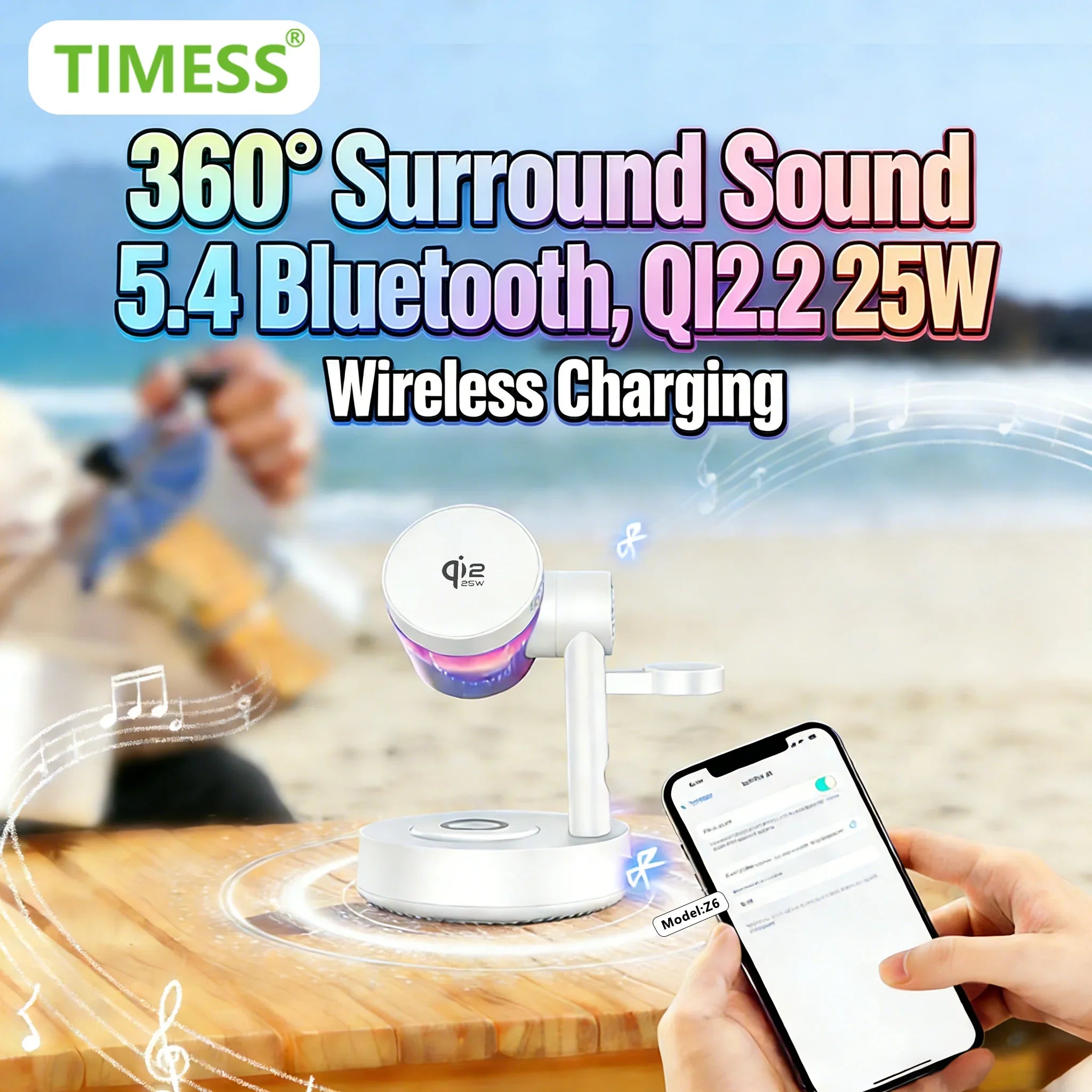 3-in-1 Wireless Charger: Qi Certified Fast Charging for Apple Devices Tidesmit