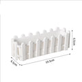 Modern Rectangular Planter  - Pot Series with Decorative Fence Design - Home Garden Decoration Gardening Gift Home Decor