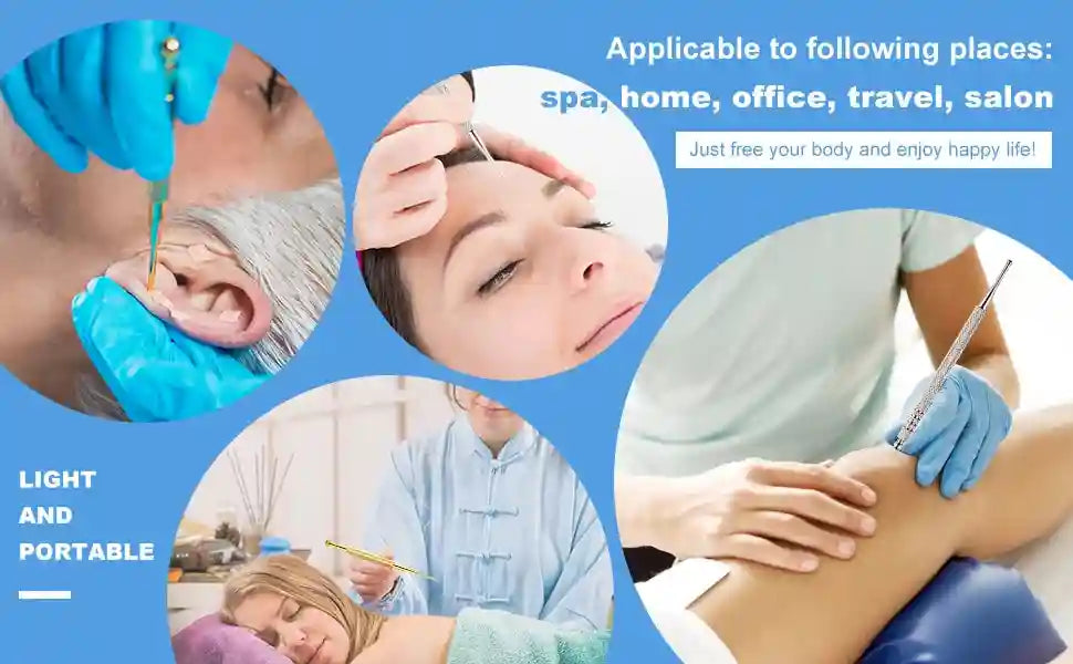 Facial Reflexology Massage Tool | Stainless Steel Probe | Tidesmit Eye Massage Instrument Tidesmit