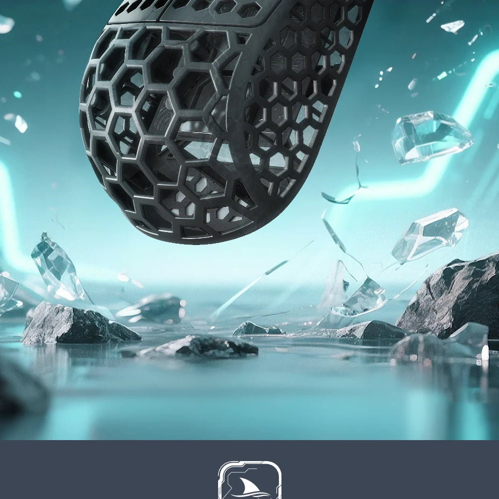 Darmoshark M5Air V2 Forged Carbon Fiber Gaming Mouse Wireless 8K Macro Mouse 30KDPI  Finger Grip Small Hand Mice 30g Lightweight