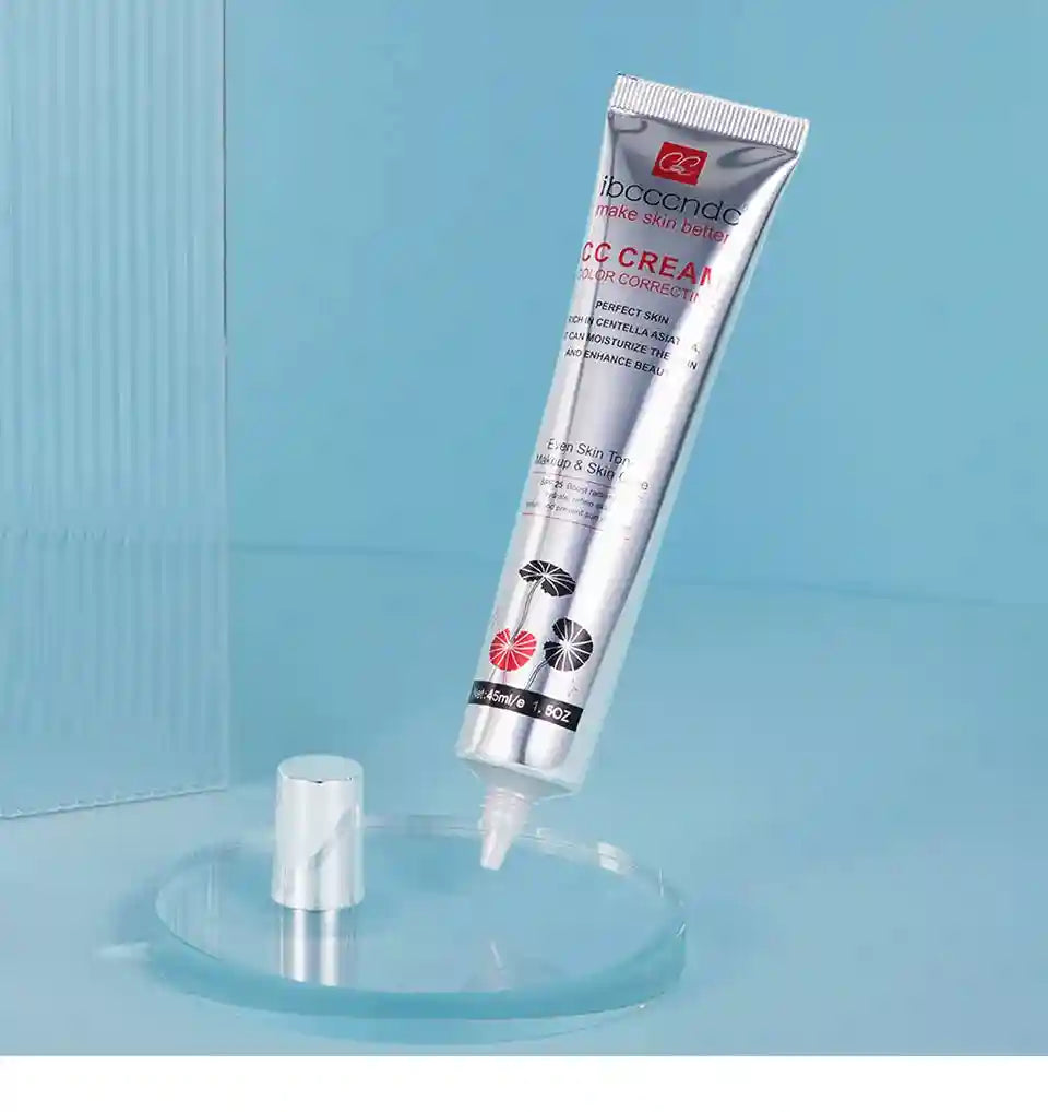 Tidesmit waterproof moisturizing CC cream face makeup texture close-up for long-lasting skin coverage