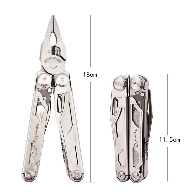 Daicamping DL30 DL301 DL7 Outdoor Camping EDC Plier Set Multifunctional Multitools Hand Multi Tool Folding Multi-tool Kit