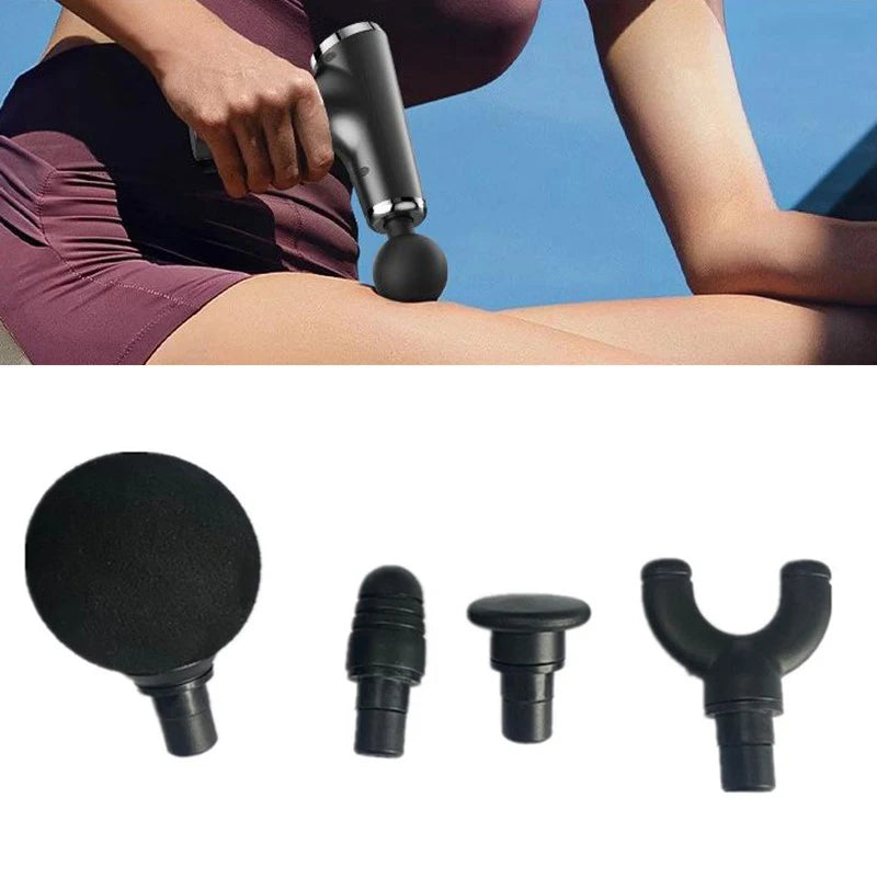 Massage Gun Replacement Heads: 4-Piece Set for Deep Tissue Recovery Body Shaping Massage Equipment Tidesmit