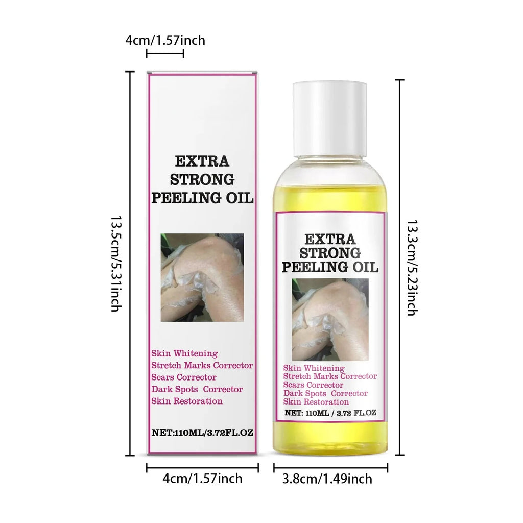 Exfoliating Yellow Skin Oil For Body Skin Moisturizing Nourishing Brightening Firming Moisturizing Massage＆Beauty Care Oil 110ml