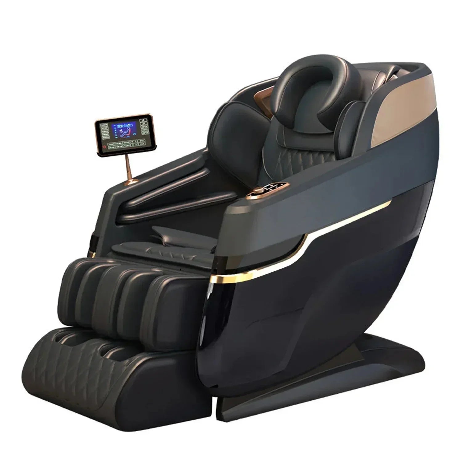 4D SL Track Zero Gravity Massage Chair | Tidesmit Premium Recliner Massage Chairs black Tidesmit