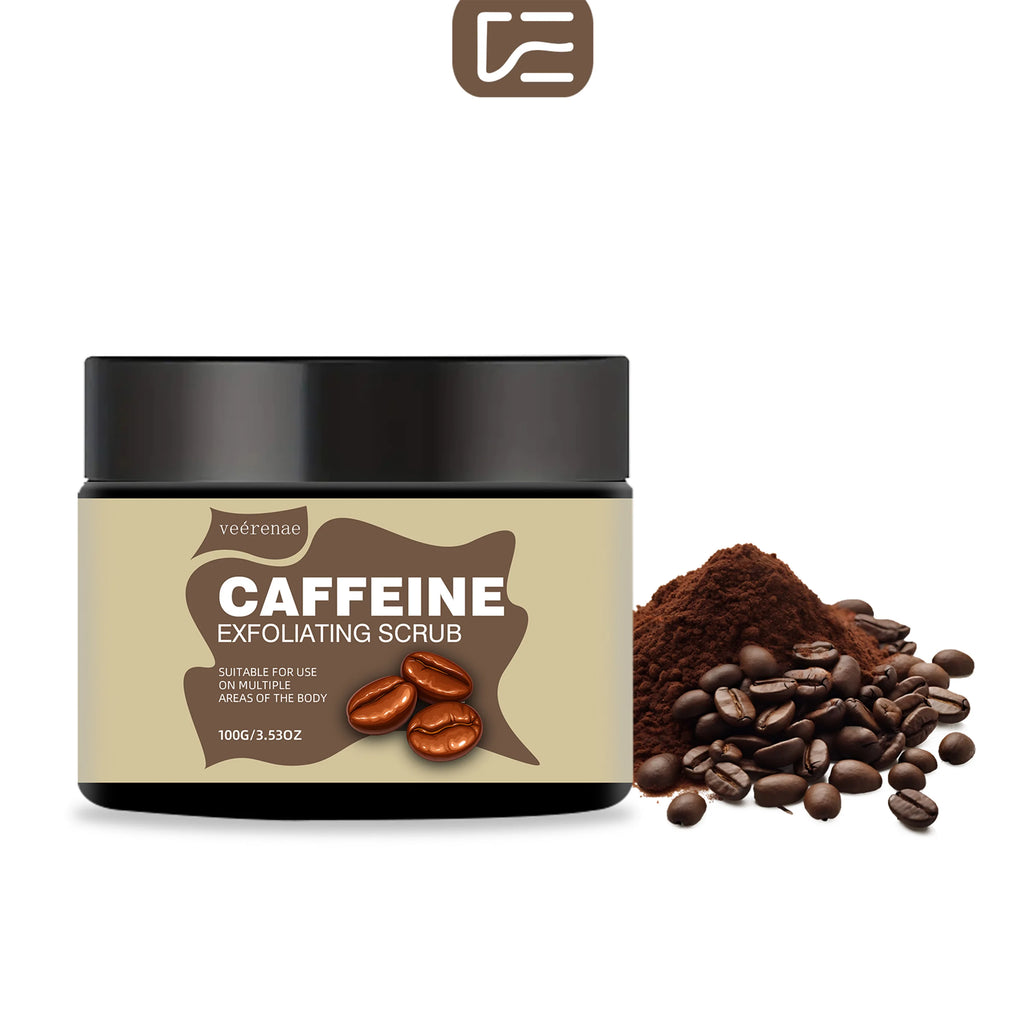 Caffeine Exfoliating Scrub: Natural Non-Sticky Ice Cream Polish Scrubs Treatments Tidesmit