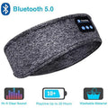 Bluetooth Sleep Headphones Headband - Comfortable Wireless Music Mask Gray Tidesmit