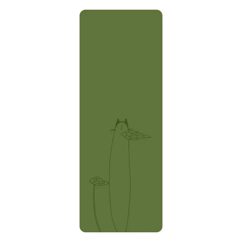 Natural Rubber PU Non-Slip Sweat-Absorbing Yoga Mat, Simple, Sports, Fitness, Shop, Home