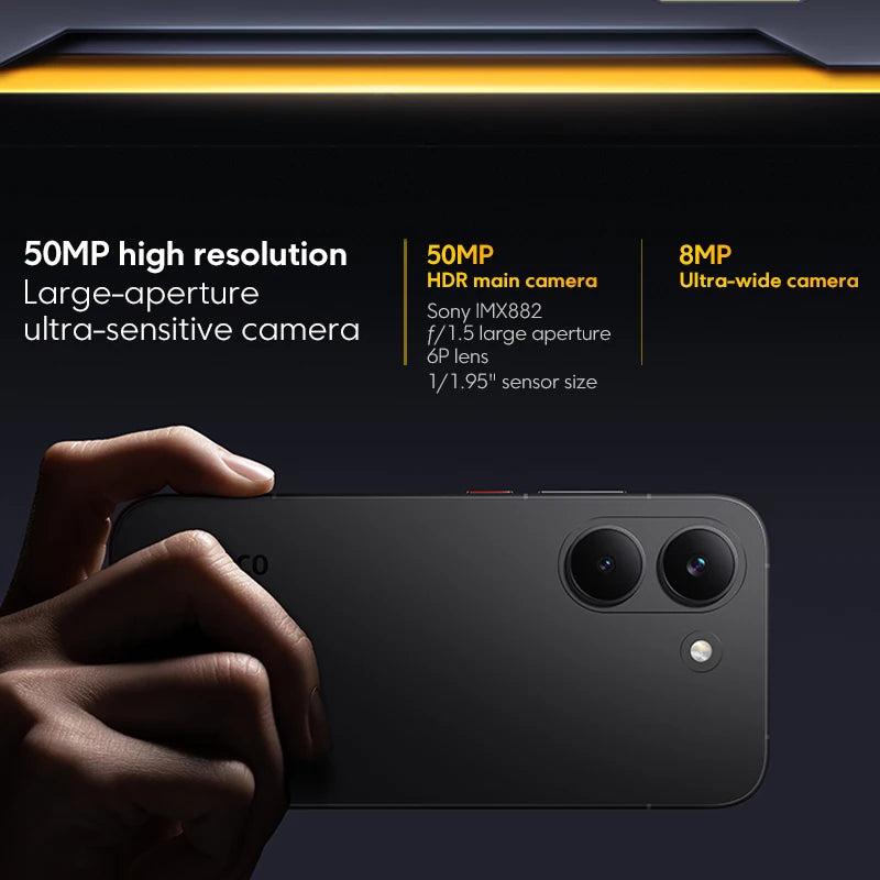 POCO X8 Pro Global Version Smartphone Dimensity 8500-Ultra 6500mAh battery 6.59" 1.5K 120Hz AMOLED display 50MP