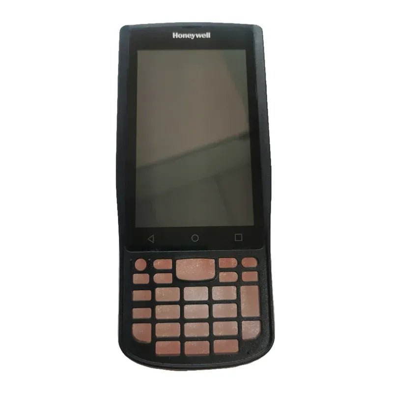 Honeywell handheld device front with touchscreen display and keypad buttons