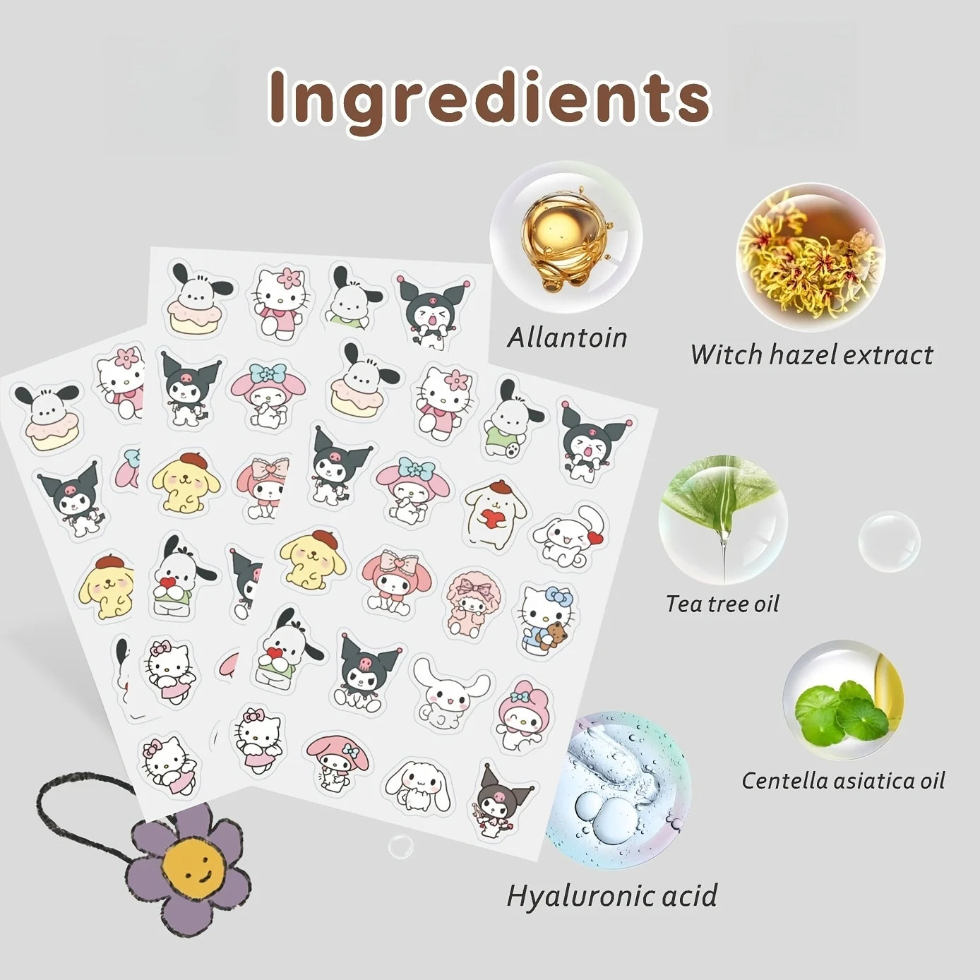 88PCS Sanrio Characters Acne Pimple Patches | Cute Hydrocolloid Spot Stickers for Face & Skin